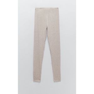 Zara Raw Hem Knit Leggings